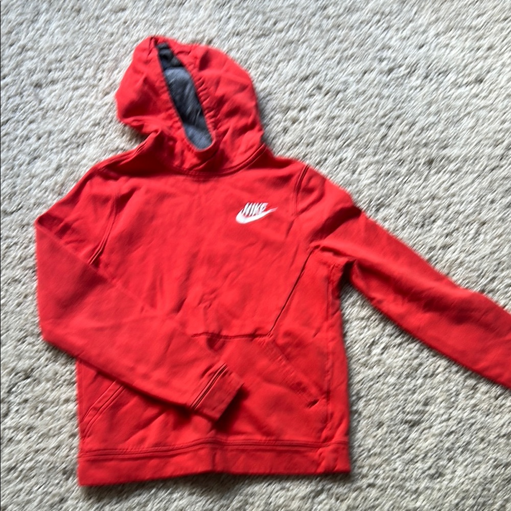 Nike Red Hoodie Sweatshirt